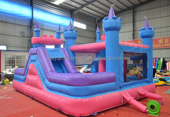 Features PORTABLE Children Naughty Castle Inflatable Bounce House with Slide and Pool