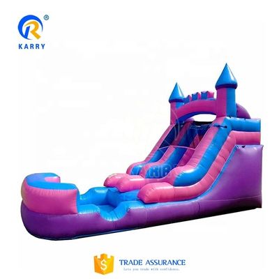 Custom Logo Printed Large Long Slide Inflatable Pool Slide Combo for Outdoor Fun Combo