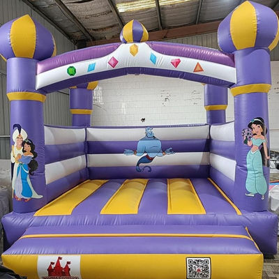 Latest Style Purple Inflatable Bouncy Jumping Castle House for Kids Customize Accepted