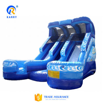 Custom Logo Printed Large Long Slide Inflatable Pool Slide Combo for Outdoor Fun Combo