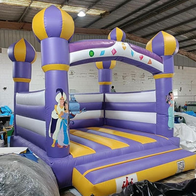 Latest Style Purple Inflatable Bouncy Jumping Castle House for Kids Customize Accepted