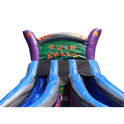 Backyard Fun Large Inflatable Water Slide with Two Lane Wet Slip and 0.55mm Plato PVC