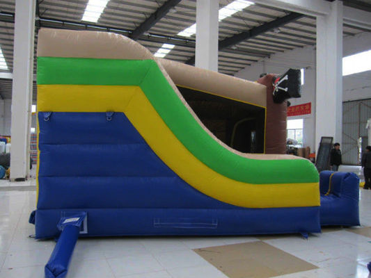 Outdoor Game Pirate Theme Inflatable Bounce House with Dry Slide