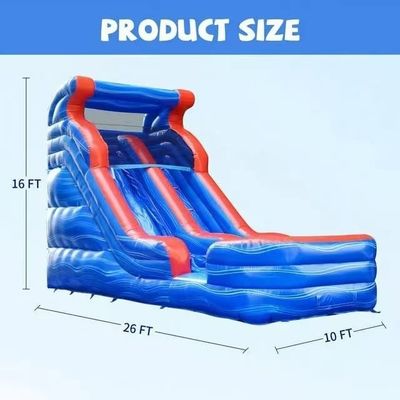 Outdoor Children's Toys Inflatable Water Slide with Swimming Pool and Digital Printing