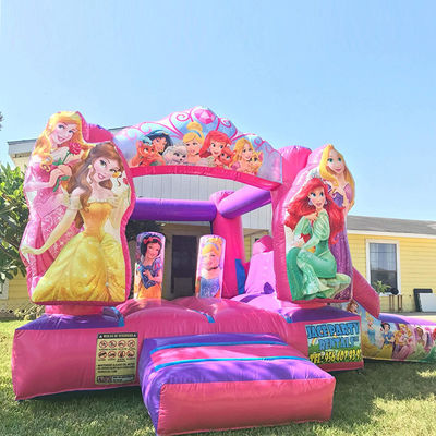 Fantasy Fairytale Princess Castle Bounce House Custom Size for Commercial Rental