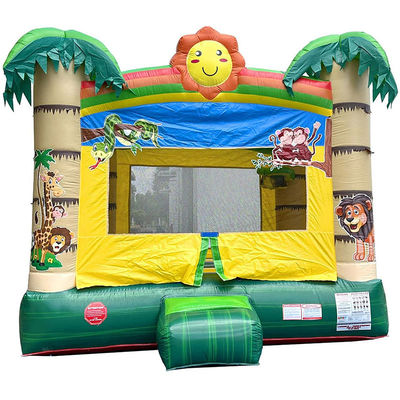 Party Rentals Safari Park Theme PVC Inflatable Bounce House for Unisex Customers
