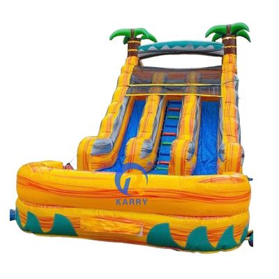 Item Customized Color Inflatable Bouncer Slide with Pool Commercial Grade Water Slide