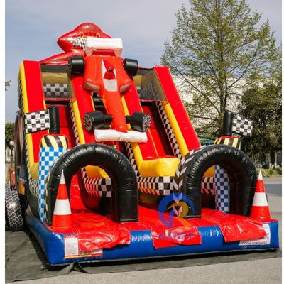 Outdoor Commercial Grade Children Inflatable Bounce Slide with Cool Red Car Design