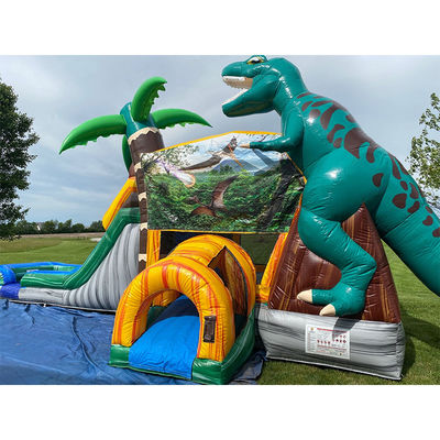 Experience the Thrills of the Dinosaur Era with Our Inflatable Bounce House and Slide