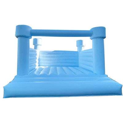 Logo Custom Logo Printed White Inflatable Bouncer for Party Moonwalk Bouncy Castle