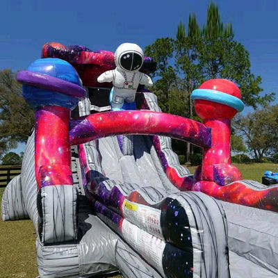 Explore the Planet Inflatable Toy Astronaut Inflatable Water Slides with Water Pool