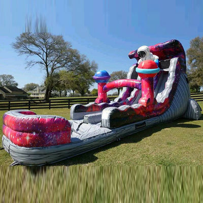 Explore the Planet Inflatable Toy Astronaut Inflatable Water Slides with Water Pool