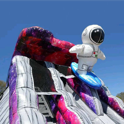 Explore the Planet Inflatable Toy Astronaut Inflatable Water Slides with Water Pool