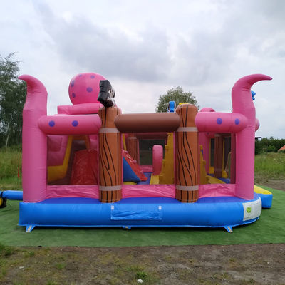 Castle Octopus Pirate Ship Inflatable Fun City Bouncy Castles with Safety Jumper