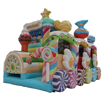 Customized Color Commercial PVC Inflatable Jumping Castle for Candy Car in Party Rentals