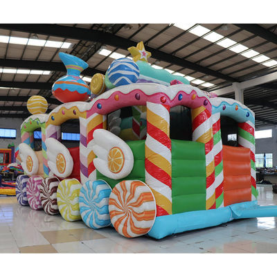 Customized Color Commercial PVC Inflatable Jumping Castle for Candy Car in Party Rentals