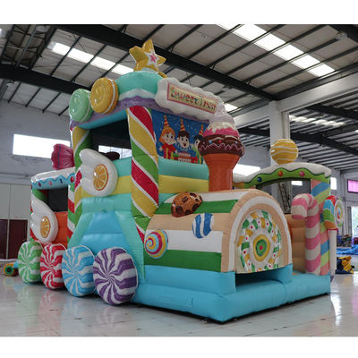 Customized Color Commercial PVC Inflatable Jumping Castle for Candy Car in Party Rentals