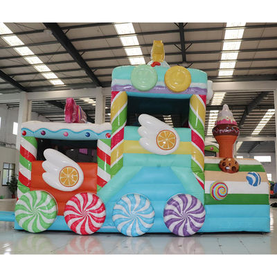 Customized Color Commercial PVC Inflatable Jumping Castle for Candy Car in Party Rentals