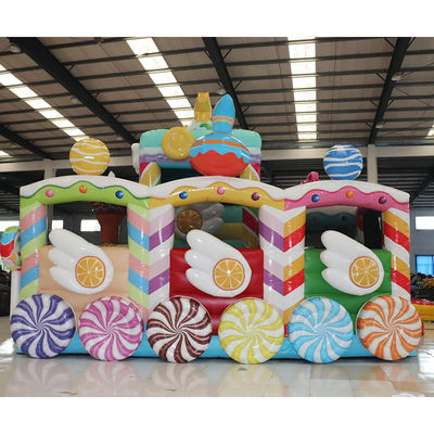 Customized Color Commercial PVC Inflatable Jumping Castle for Candy Car in Party Rentals