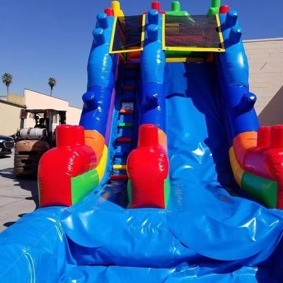 Customer Size Fancy Inflatable Water Slide with Wide Slide and Water Pool