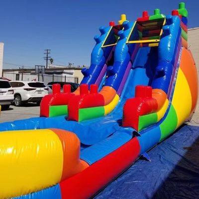 Customer Size Fancy Inflatable Water Slide with Wide Slide and Water Pool