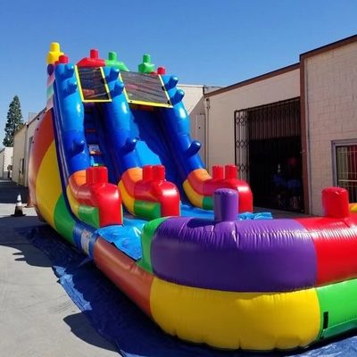 Customer Size Fancy Inflatable Water Slide with Wide Slide and Water Pool