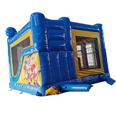 Commercial Toddler Trampoline PVC Inflatable Castle with Dry Slide and Climbing Slide