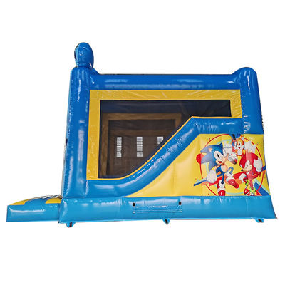 Commercial Toddler Trampoline PVC Inflatable Castle with Dry Slide and Climbing Slide