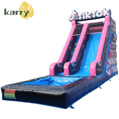 Experience the Fun with Inflatable Tiktok Water Slide and Water Pool Commercial Rental