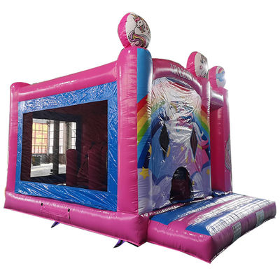 Kids Inflatable Toys Bouncing Castle Party Jumping Rainbow Unicorn Theme with Dry Slide