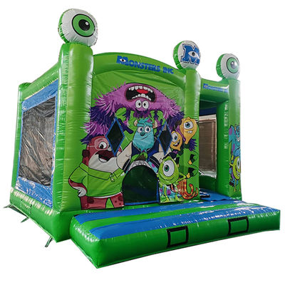 PORTABLE 18ft Monsters Inc. Inflatable Bounce House with Dry Slide and Small Obstacles