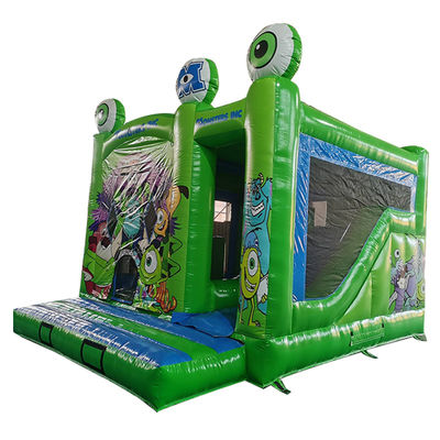 PORTABLE 18ft Monsters Inc. Inflatable Bounce House with Dry Slide and Small Obstacles