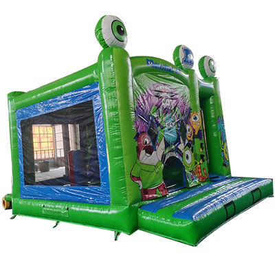 PORTABLE 18ft Monsters Inc. Inflatable Bounce House with Dry Slide and Small Obstacles