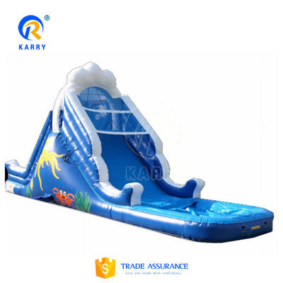 Water Pool Castle Style Inflatable Bouncy Fancy Long Water Slide for Kids and Adults