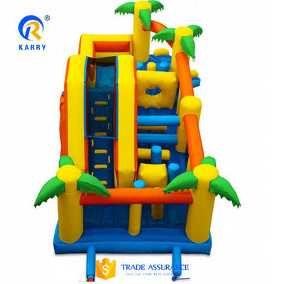 2-4 Years Old Kids' Must-Have Inflatable Climbing Wall Water Slide with Pool and Sun