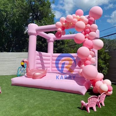 PORTABLE Attractive Wedding Inflatable Trampolines 2024 Castle with Decorative Flowers