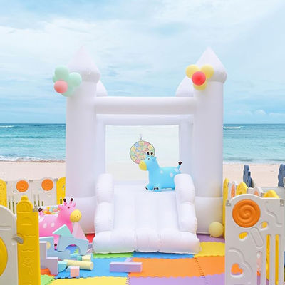 PORTABLE Attractive Wedding Inflatable Trampolines 2024 Castle with Decorative Flowers