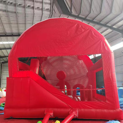 2024 19ft Red Ferris Wheel Inflatable Castle House Slide Combo for Customize Accepted