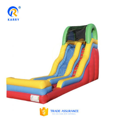 Indoor Commercial Rental Inflatable Water Slide with Pool in Summer Pure Color Fun