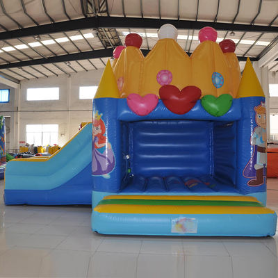 Princess Birthday Party Inflatable Castle with Slide and 0.55mm Plato PVC Tarpaulin