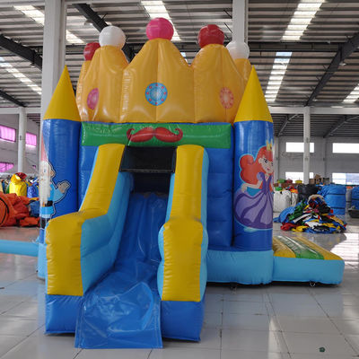 Princess Birthday Party Inflatable Castle with Slide and 0.55mm Plato PVC Tarpaulin