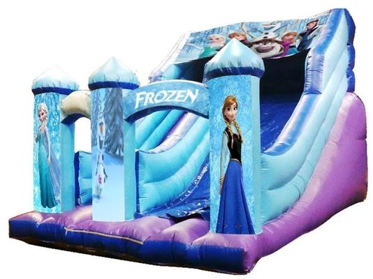 Tropical PVC Inflatable Water Bounce House Pool Water Slide Max Capacity 100-500kg