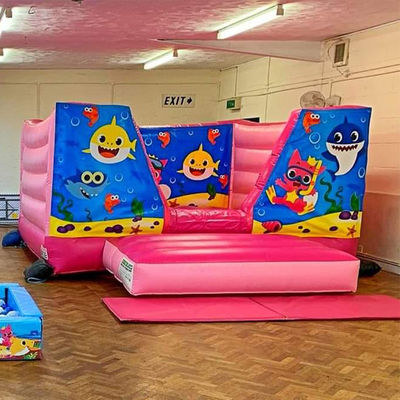 14 Years up Customized Mini Inflatable Trampoline Castle with Slide Custom Color