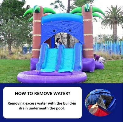 PVC Inflatable Water Slide with Basketball Hoop for Kids and Adults Age Range 5-7 Years