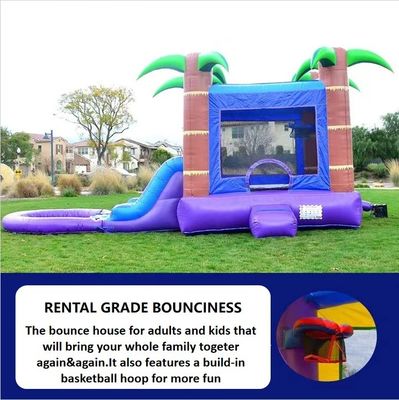 PVC Inflatable Water Slide with Basketball Hoop for Kids and Adults Age Range 5-7 Years