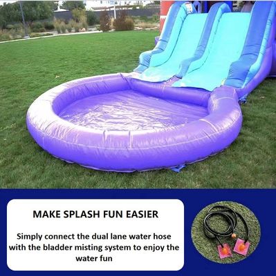 PVC Inflatable Water Slide with Basketball Hoop for Kids and Adults Age Range 5-7 Years