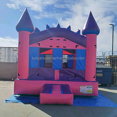 Unisex Princess Accessories Inflatable Pink Castle House for Kids Birthday Party Theme