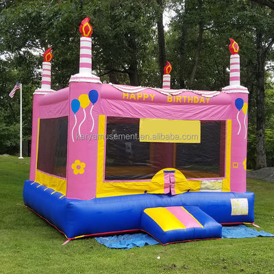 Unisex Princess Accessories Inflatable Pink Castle House for Kids Birthday Party Theme