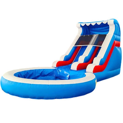Digital Printing Waterslide Pool Commercial Inflatable Water Slide For Kid Garden