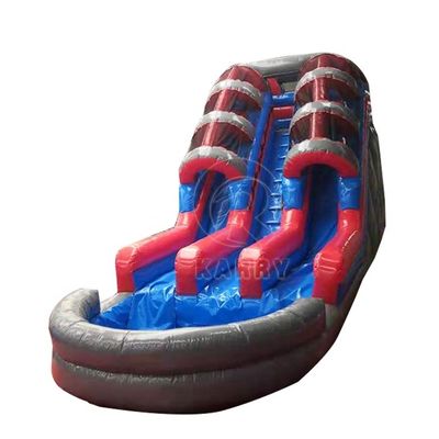 Digital Printing Waterslide Pool Commercial Inflatable Water Slide For Kid Garden